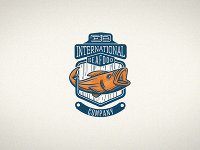 Ejb International Seafood Co. brand branding fish fishing logotype ocean rope sea company seafood shiny