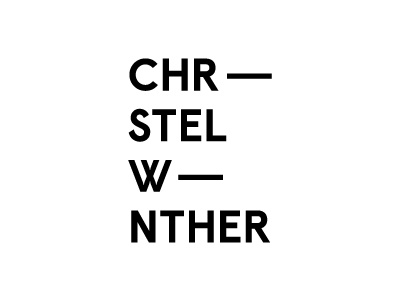 Stylist altered type logo - critique please design fashion hyphen logo modern stylist variation