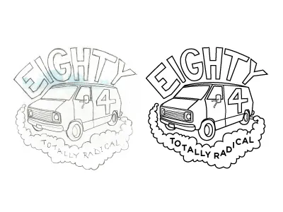 Eighty Four T-shirt apparel design branding design illustration illustrator shirt t shirt van vector