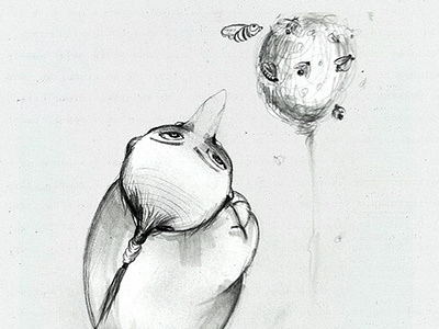 Honey Balloon balloon illustration pencil