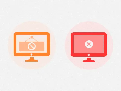 Disabled/Cancelled Account Icons account cancelled disabled faw icon orange pixelg red