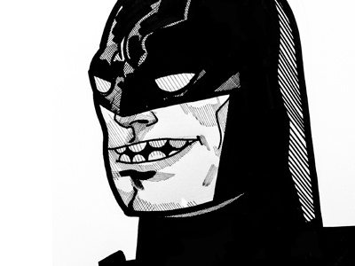 A Super A Day 111 - Black + White character design comic illustration portraits