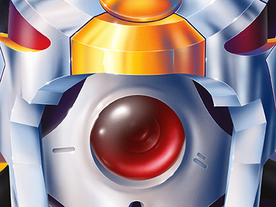 Eva 00 3d chrome evangelion gradient japanese manga realistic robot