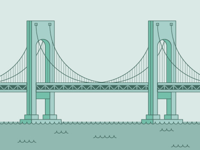 Verrazano-Narrows Bridge bridge brooklyn illustration new york staten island the narrows