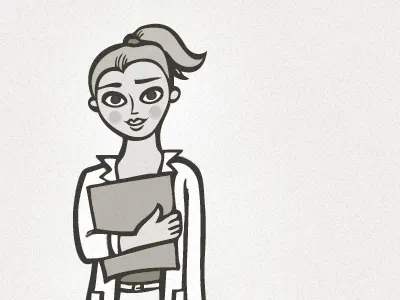 Assistant apprentice assistant branding character design girl illustration lady vector vet veterinary woman young