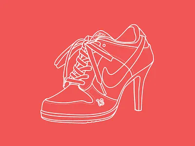 These shoes aren't made for running... drawing heels illustration laces nike outline rebound shoes