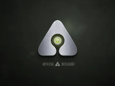 Artificial Intelligence (Ai) branding fif7y logo metal