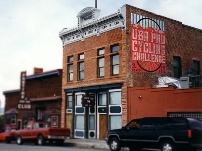 Poster Mock Up colorado mountains poster usa pro cycling challenge
