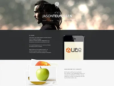 Portfolio Site css html interface photoshop portfolio site ui ux