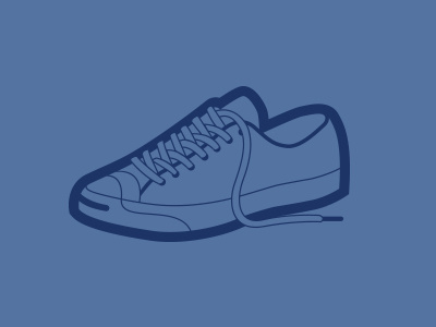 Casual Shoe flat icon illustration shoe simple vector