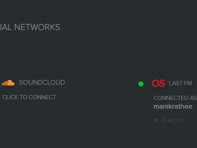 Settings auth settings page social accounts