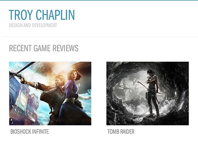 Game Reviews web design wordpress