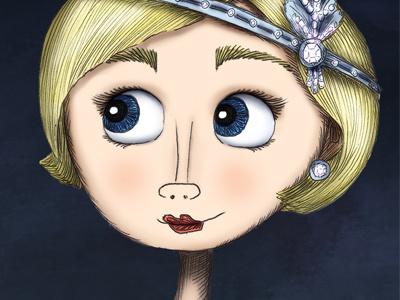 Daisy Buchanan 1920s fitzgerald carey character daisy daisy buchanan design flapper gatsby girl great gatsby hannah tuohy illustration lady mulligan the great gatsby woman