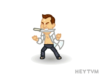 HeyTVM...Magic! animation arrested development characters gif gob heytvm illusion illustration magic sprites trevor van meter tvm vector