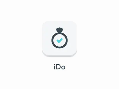 iDo app icon app icon avenir diamond flat icon ido ring simple todo wedding wedding ring white