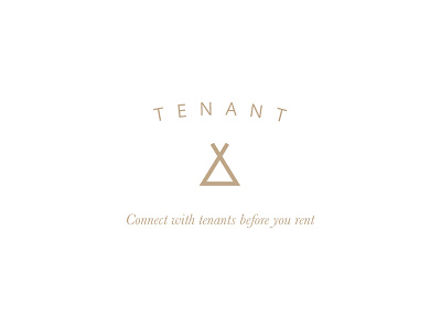 TENANT.AT — Logo logo minimal old simple tenant tent