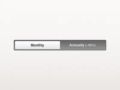 Pricing Toggle annually button interface monthly pricing switch toggle ui