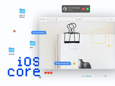 iOS core - graphic design trends 2025 design fun graphic design interface ios ios core trends ui ui design