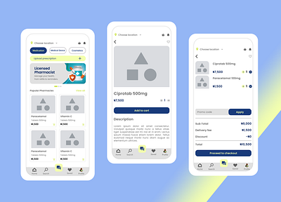 Smart Pharma Mobile App app design mobile app ui