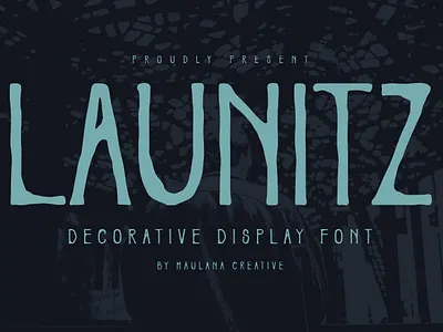 Launitz Decorative Display Font animation branding design font fonts graphic design illustration logo nostalgic ui