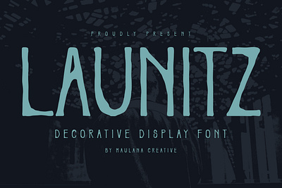 Launitz Decorative Display Font animation branding design font fonts graphic design illustration logo nostalgic ui