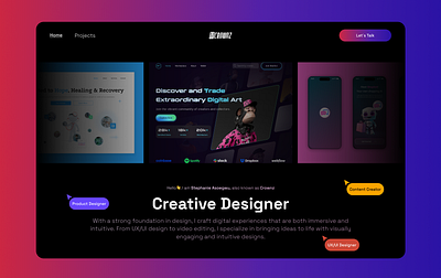 Portfolio Design ui