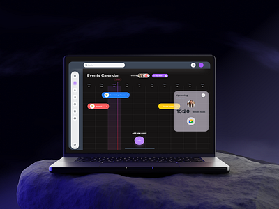 Calendar Dashboard dashboard figma prototype saas ui uiux ux