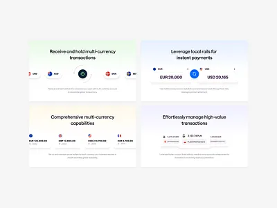 Mangopay — Bento Cards for Features bento features graphic design grid landing marketing ui website