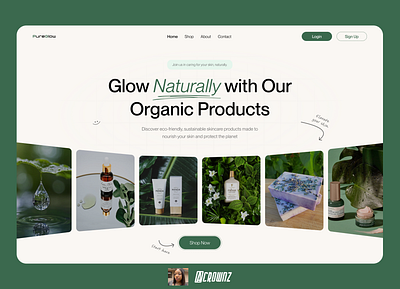 OurGlow- Skincare Product ui