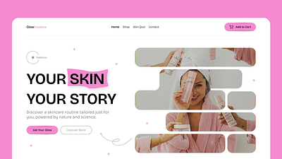 GlowEssence- Skincare Product Design ui