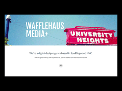 Wafflehaus Preview Gif agency design gif responsive web design