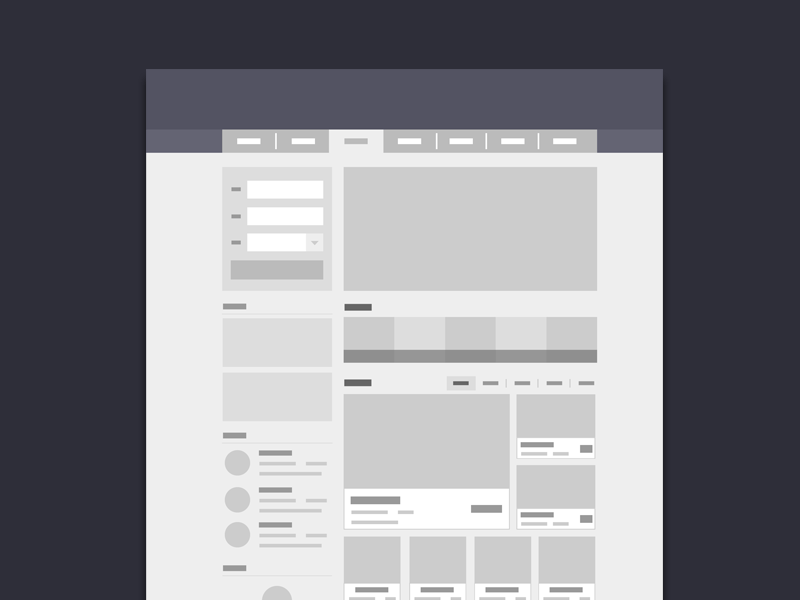 Wireframe animation web web design wireframe