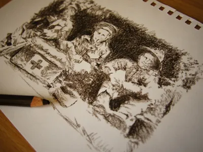 Anzac Day sketch anzac drawing sketch