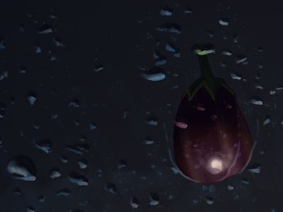 Eggplants? digital illustration painting photoshop