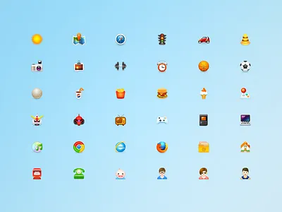 icons basketball blueant camera car chrome clock compass football gouda icon ie light mail map music phone photo sun traffic ui zaku