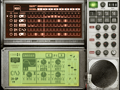 This is to the LoFi ones. audio interface bitrate drum computer icebreaker audio lofi sounds reaktor retro love semi modular