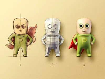 P-Man character design 3d air apple artua character coat eye fly flying suit game glass human icon illustration ios ipad iphone letter mac pencil sketch person photoshop polygon sketch render scheme shadow sketch suit super hero wind