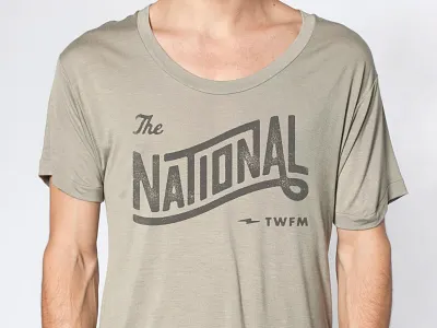 The National band typography