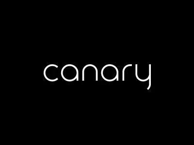 Canary Wordmark canary logo startup tech type wordmark