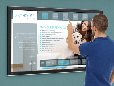 Touchscreen interface app application interactive touchscreen ui web