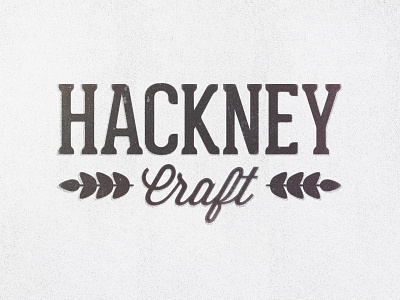 Hackney Craft beer brand craft hops print stamp