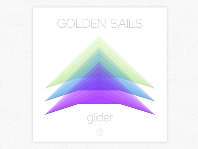 Record Cover album art glider music record cover sketch app triangles