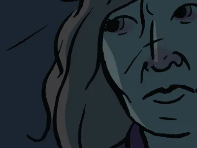 Poor Lilly Ledgewood creepy design haunted illustration short story