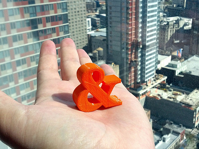 Ampersand 3d print 3d printing ampersand georgia model typography