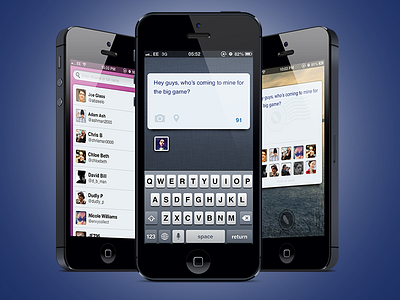 Fliite Is Here app black button dark fliite interface ios ios6 iphone iphone5 twitter ui ux