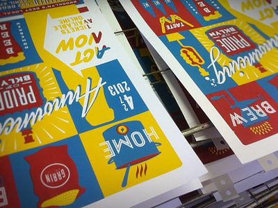 Pride of Brooklyn #2 Drying beer design illustration outdoor photography poster print screenprint silkscreen type