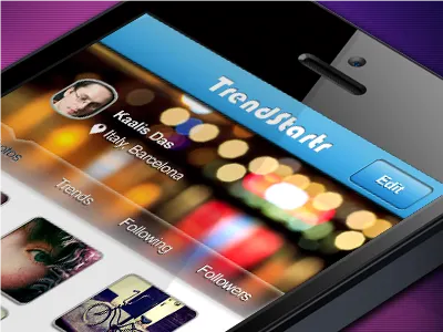 Profile-screen app apple design interface ios iphone photos profilescreen