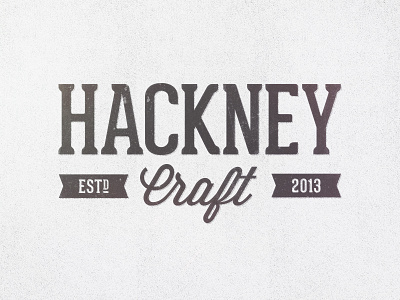 Hackney Craft 2 beer brand craft hops print stamp