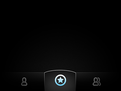 Glowing star ios iphone navigation tab bar