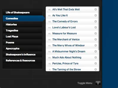 Off-Canvas App Style Side Menu app design menu navigation off canvas ui ux web web app